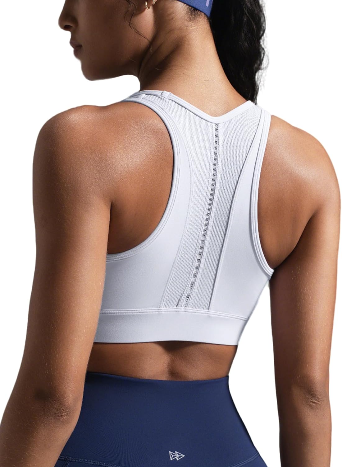 Yvette Yoga Bras Carving Series Racerback Sports Bras for Women Breathable and Soft Low Impact Workout Tops