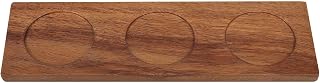 Levemolo Wooden Spice Bottle Tray with 6.5cm Bottom Slot for Kitchen | Cabinet Placement, Space Saving Organization, Non Slip Wood Base, Simple Elegant Minimalist Style