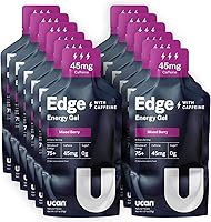 Vista 11 de Disparos de gel energético UCAN Edge, sabor a mango naranja (12 paquetes de 2 onzas) para correr, entrenamiento, ejercicios, fitness, ciclismo