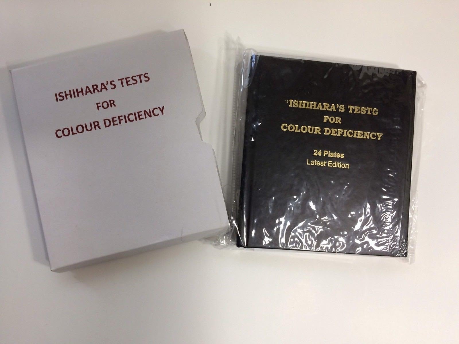 KANEHARA Ishihara Test Chart Book for Color Deficiency 24 Plates with Occluder