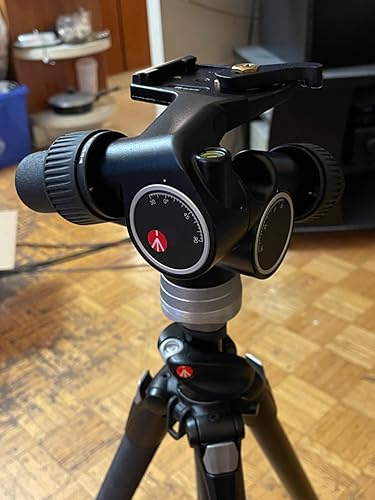 Amazon | Manfrotto ギア雲台 ギア付きプロ雲台 アルミニウム製 405