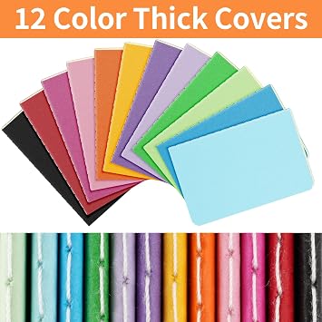 24 Pack Small Mini Notebook, 3.5x5.5 Lined Pocket Journal School Supplies