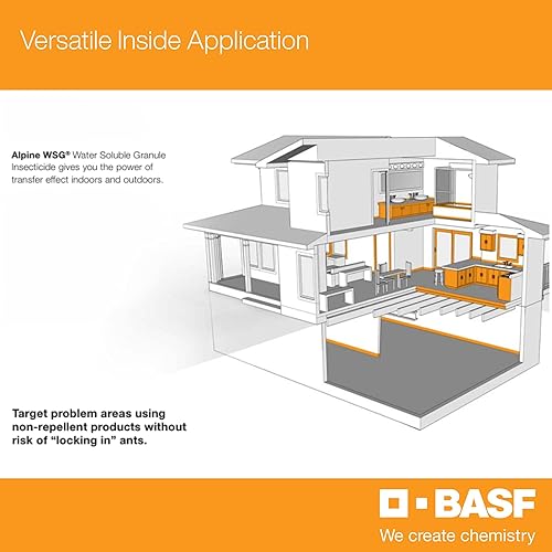 Miniatura 5 de BASF Alpine WSG - Insecticida de gránulos solubles en agua, control de plagas para hormigas, moscas, chinches, cucarachas alemanas, 7.05 onzas