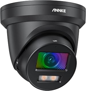 ANNKE NC800 4K PoE CCTV Camera Outdoor with Ture Colour Night Vision, Person/Vehicle Detection, 8MP Security IP Camera with IP67 Waterproof, Metal Housing, MicroSD Card Slot, Black