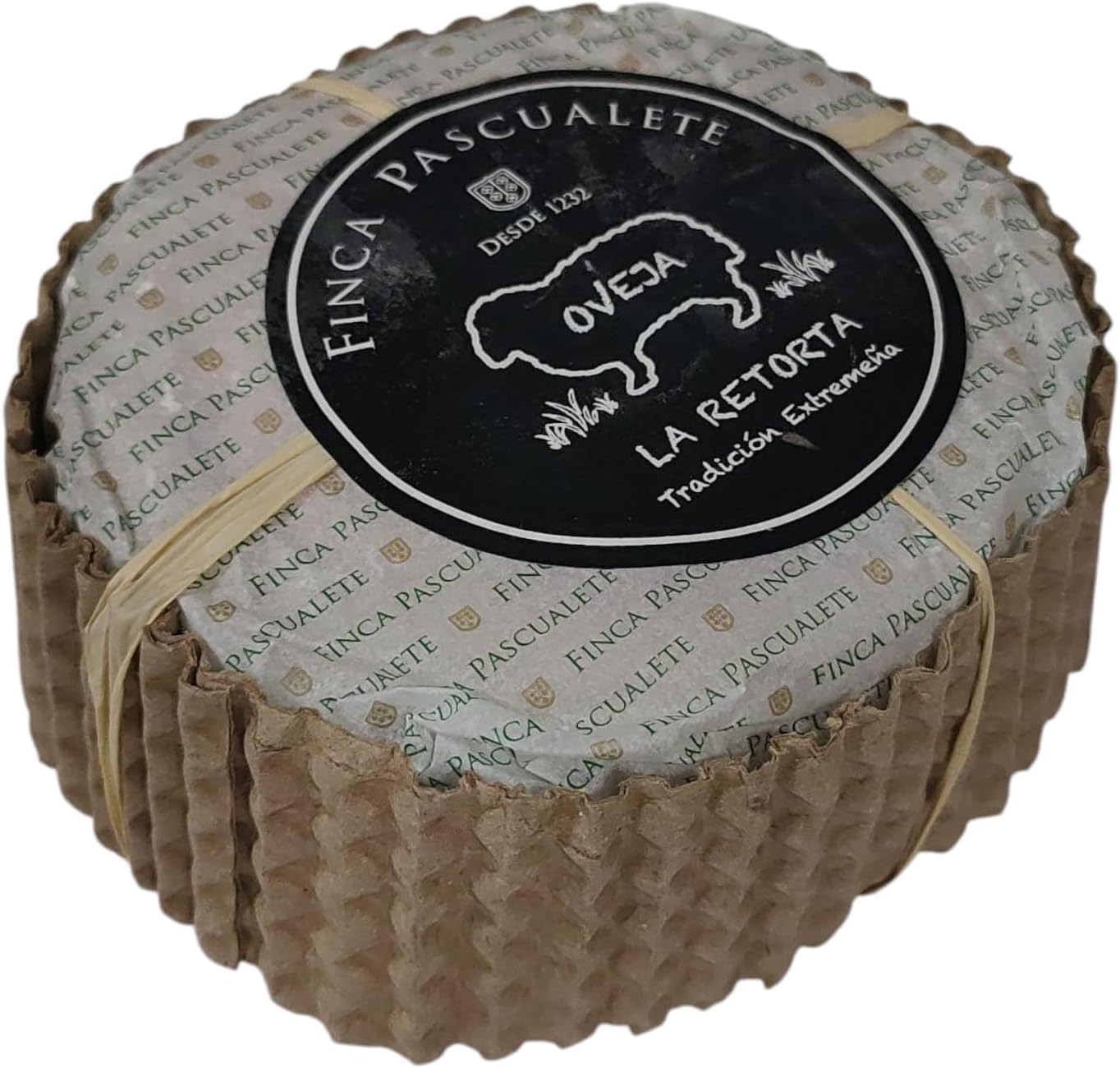 PACK 2 - Queso La Retorta Finca Pascualete 500g aprox. – Artesano de Leche Cruda de Oveja Prensado a Mano – Sabor Intenso y Untuoso – Sin Gluten – Ideal para Regalar o Disfrutar – Queso Extremeño