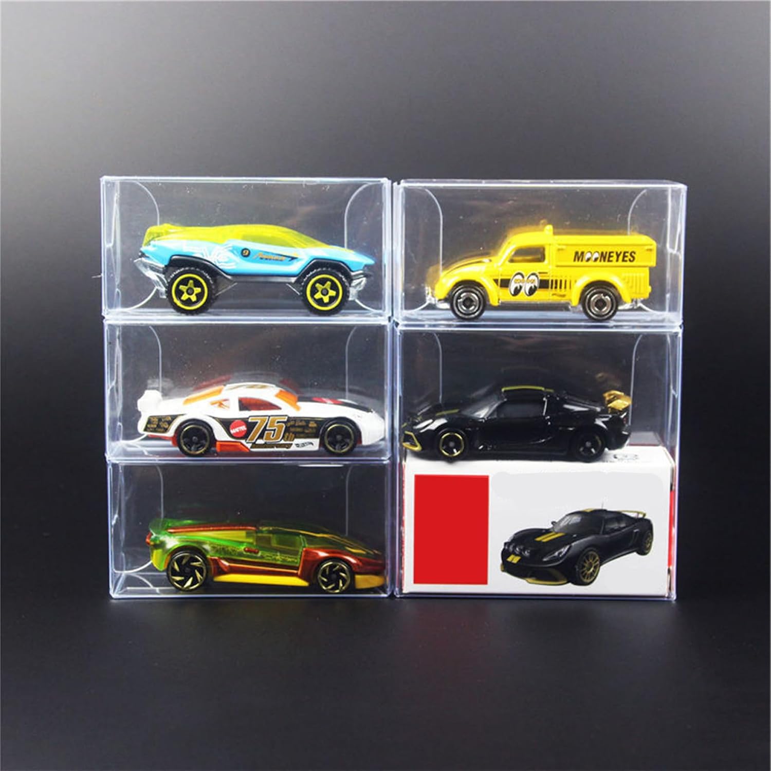 100 Pcs Model Car Display Case, 1.6x3.2x1.2 in Transparent Dust-Proof Acrylic Display Case, PVC Impact-Resistant Model Cases for Collectibles image 4