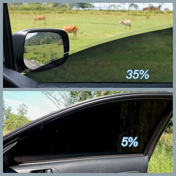 Window Tint Film for Cars 5% VLT 20in x 10Ft Ceramic Window Tints, Blocks 99% UV & IR Rays, Heat Resistant Anti Glare Film for Windshield, Scratch Resistant Sun Shade Auto Tint Roll