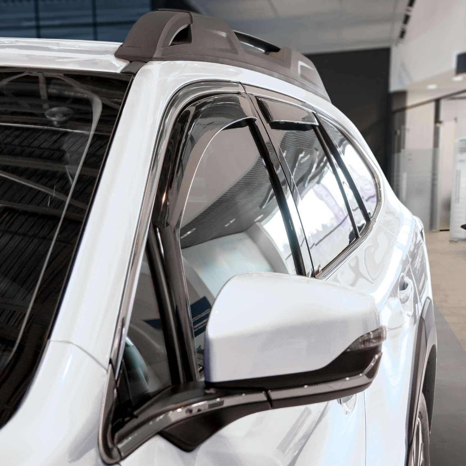 clim art in-channel incredibly durable rain guards for subaru outback 2020-2025, original window deflectors, vent window visors, vent deflector, 4 pcs. - 620513 for outback 20-25