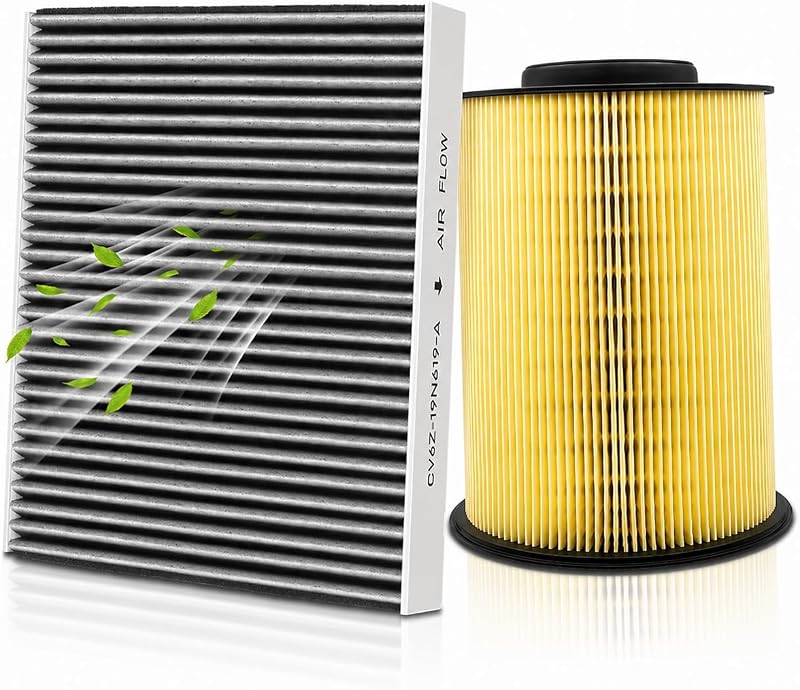 Filtro de ar do motor e filtro de cabine Carbhub para Ford Escape, Focus, Transit Connect e Lincoln MKC – 2 unidades