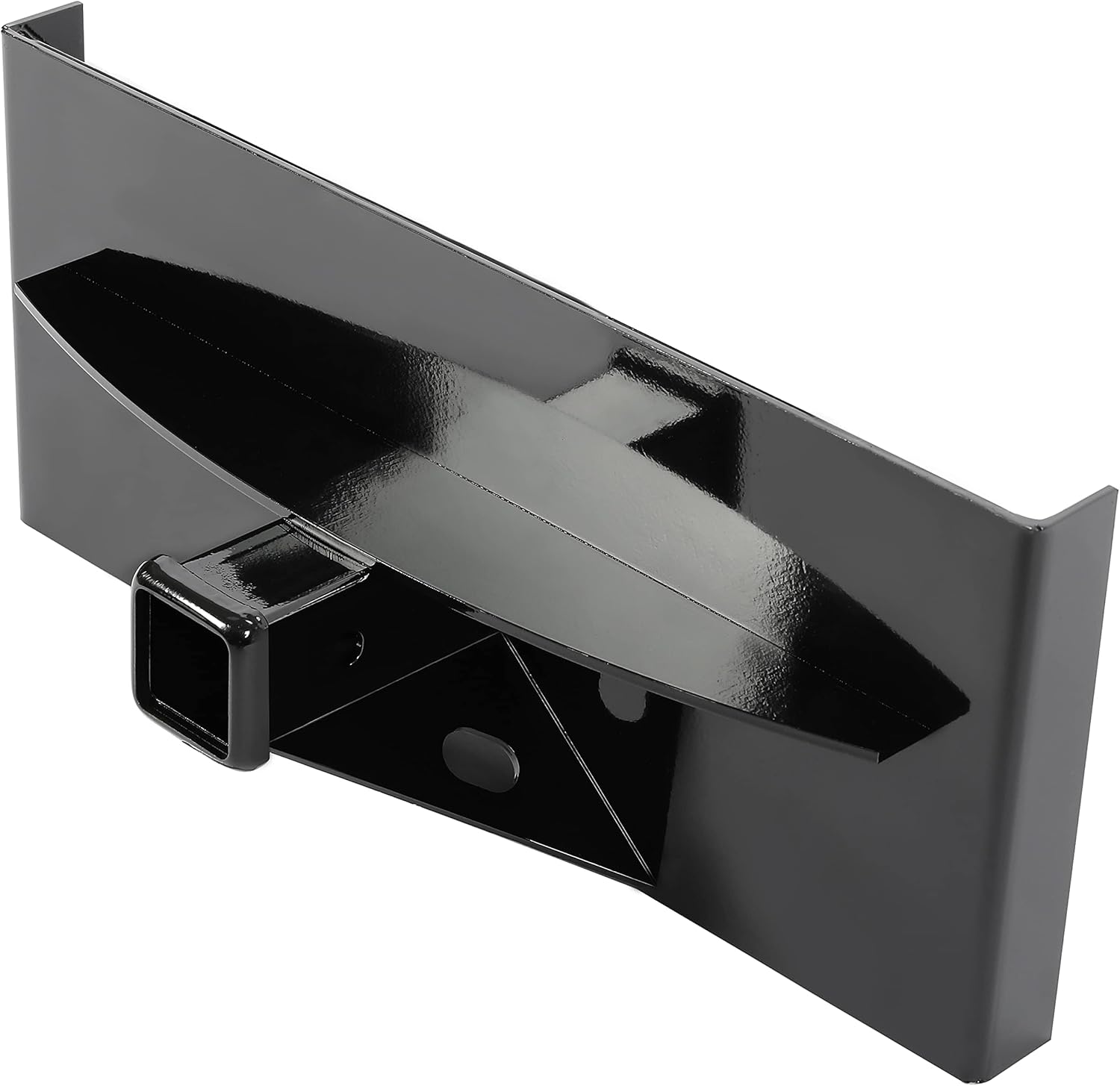 ECOTRIC 1/4" Mini Skid Steer Attachment Plate Compatible with Boxer Ramrod Toro Dingo Ditch Witch Finn Thomas Vermeer Tractor Loader Skid Steer 2" Receiver Hitch Mount Plate Steel Black