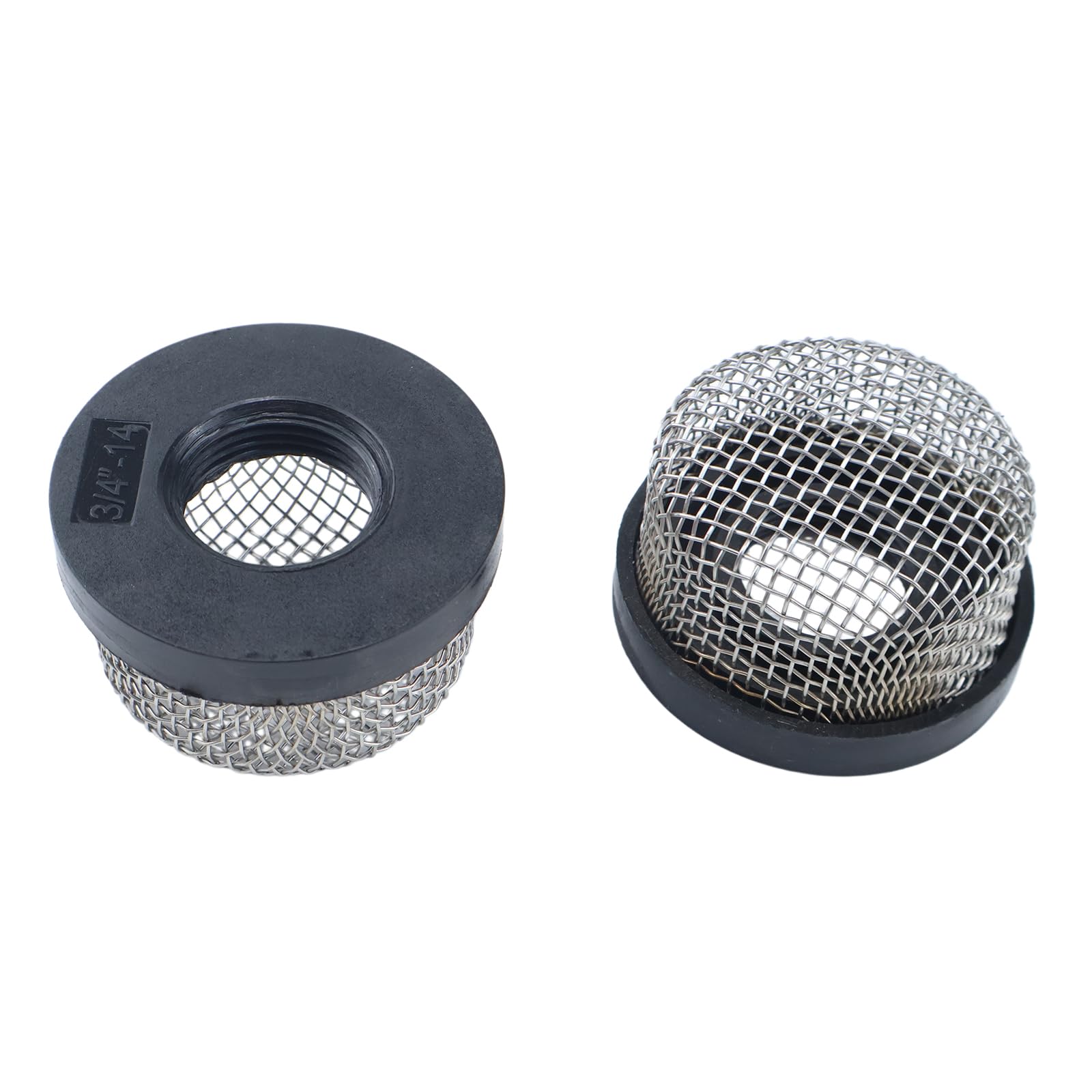 2 filtri a rete metallica in acciaio inox 89621 compatibile con pompa aeratore Livewell Pump e Baitwell 3/4" - 14 filettatura femmina