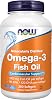 Suplementos NOW Foods, Omega-3 180 EPA / 120 DHA, destilado molecularmente, soporte cardiovascular*, 200 softgels, 200 unidades (paquete de 1) 1