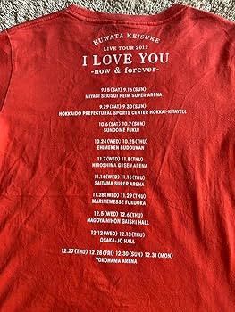 Amazon.co.jp: 桑田佳祐 Tシャツ I Love you now & forever
