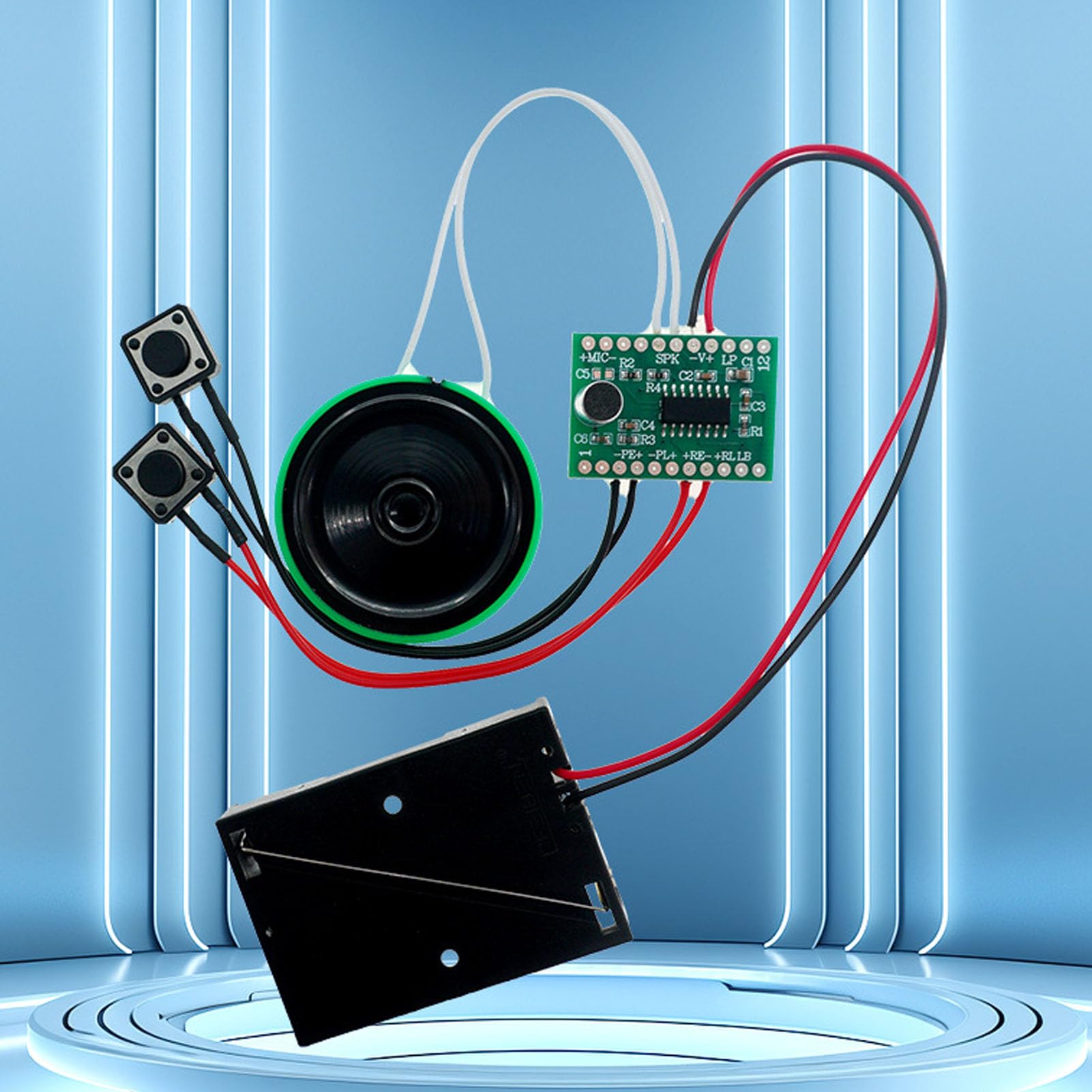 Voice Greeting Card Module 60 Seconds 10cm Cable Loop Playback DIY Sound Voice Recording Module for Crafts Toy