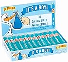 Dubble Bubble It's a Boy! Blue Bubble Gum Gender Reveal Cigars (Pack of 36)