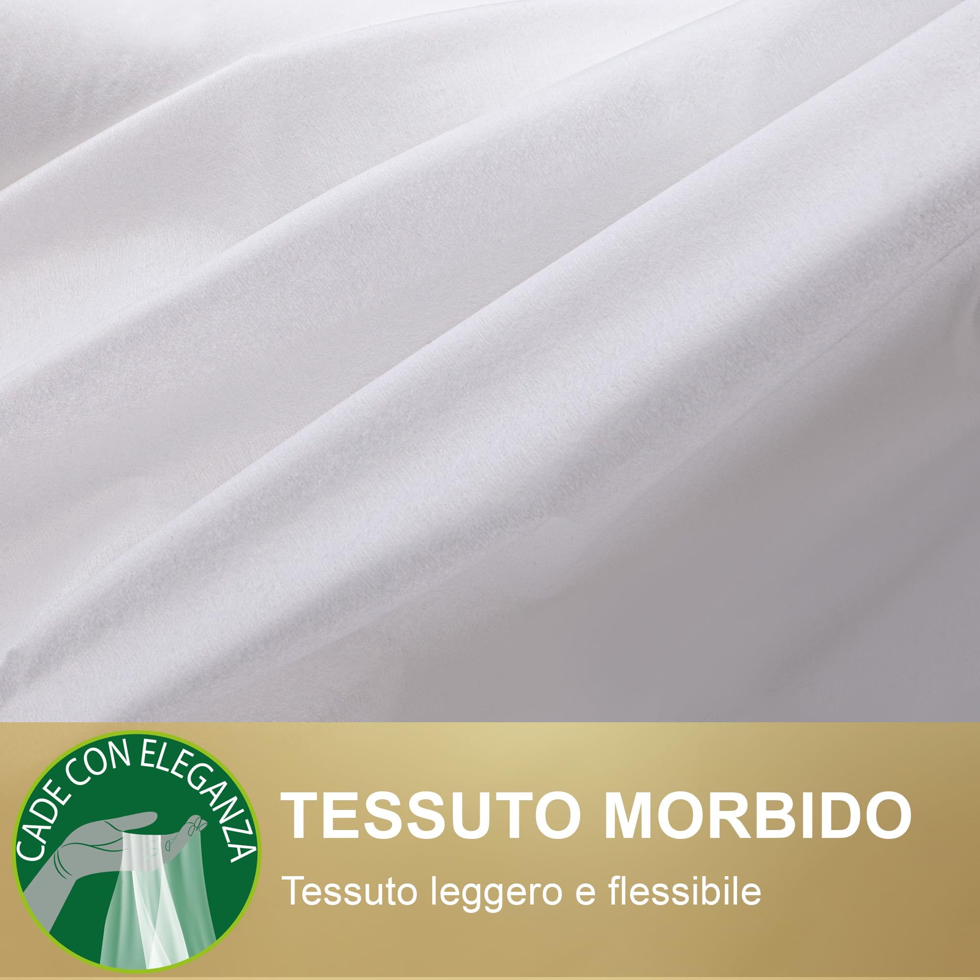Tenda Decorativa Per Arco Nuziale WEDLINE - Tessuto Non Tessuto 80cm X 50m, Bianco, Per Matrimoni E Feste