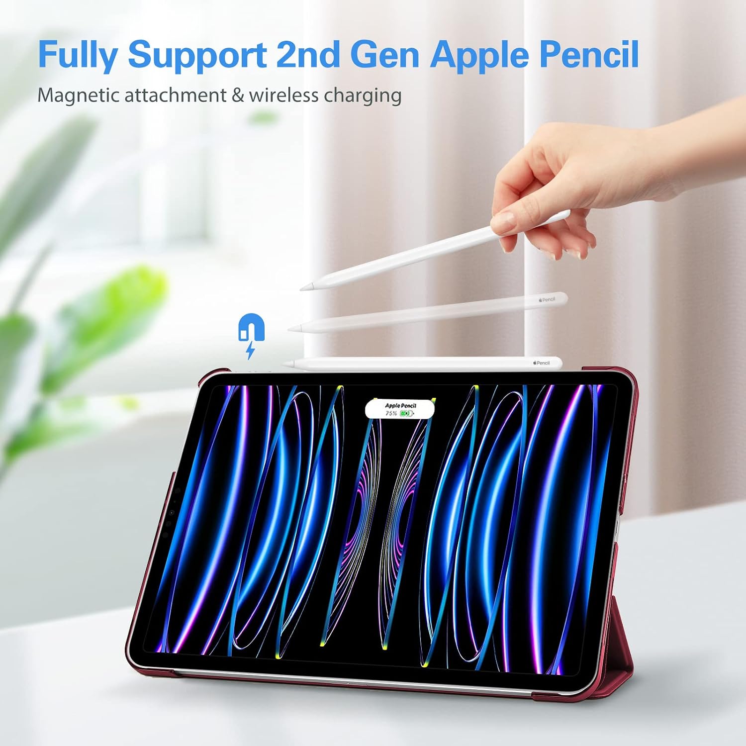 ProCase Slim Stand Case Bundle with Screen Protector for iPad Pro 11 Inch image 3