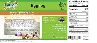 Eggnog Super Strength Flavor (8 oz, ZIN: 527710)