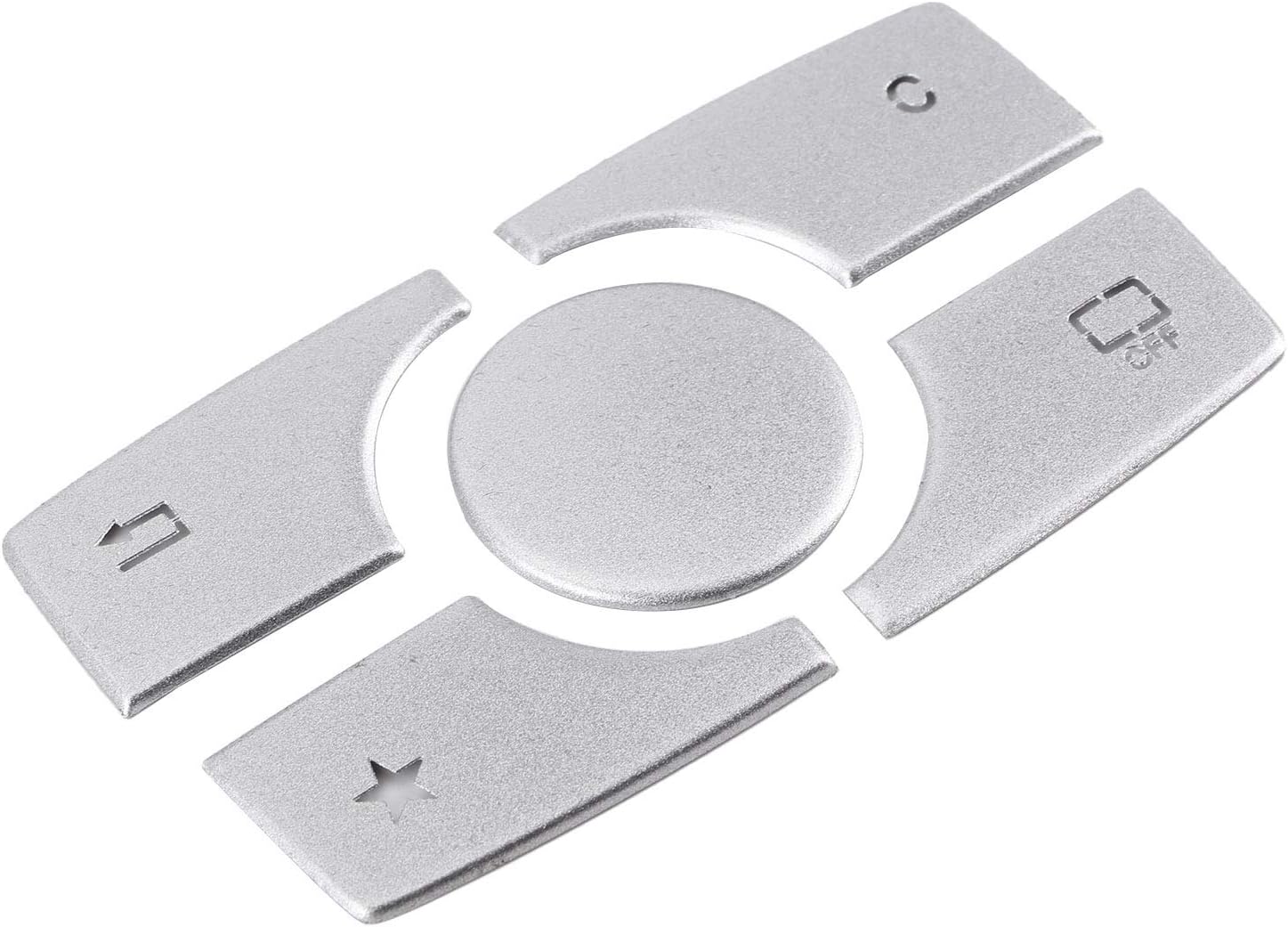 Aluminum Alloy Multimedia Button Cover Trim Stickers for Benz ML GL Class 2015-2019
