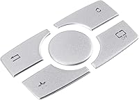 Vista 7 de Fydun Cubierta de botón multimedia Moldura de aleación de aluminio Pegatinas de botón de control multimedia Perilla para -Benz ML GL Clase 2015-2019