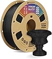 OVERTURE PLA Filament 1.75mm, 1kg Bobine (2.2lbs) 3D Drucker PLA Filament, Précision Dimensionnelle +/- 0.02mm (Noir Étincelant)