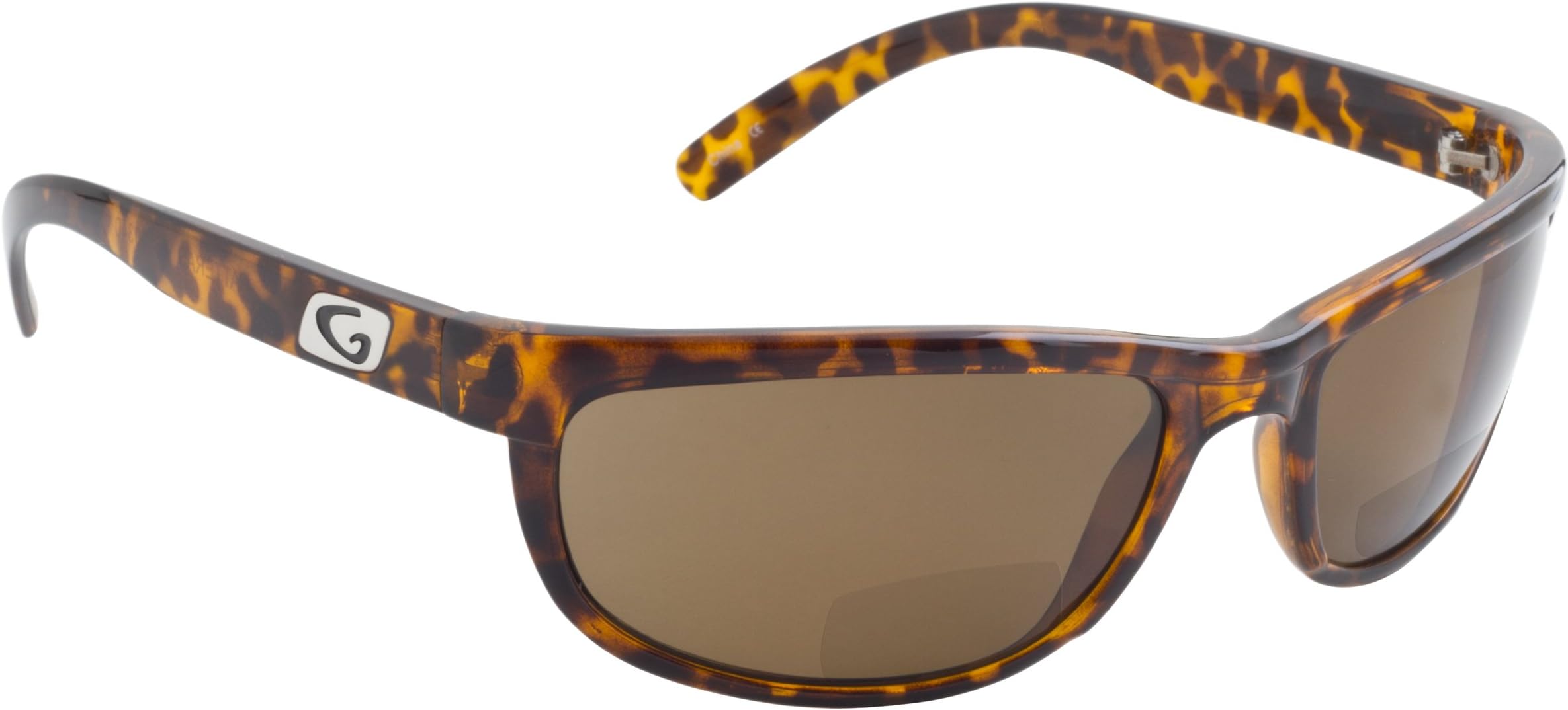 Guideline Eyegear Hatteras Sunglass, Tortoise Frame, Freestone Brown Polarized Lens, Medium/Large