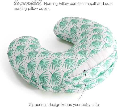 Miniatura 3 de The Peanutshell Almohada de lactancia para lactancia, almohadas de lactancia materna para bebés, nuevos artículos esenciales para bebés, botánico