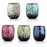 Lxuwbd Japanese style ceramic Tea set, Tea cup, Water cup，Coffee cup, Yerba mate set, Ceramic mate cup set of 5