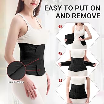 Trendyline Postpartum Belly Wrap for Women: Abdominal Binder Post Surgery Postpartum Belly Band Post Partum Binder - C Section Recovery Belt Post Partum Support Girdle Stomach Hysterectomy Belly Band