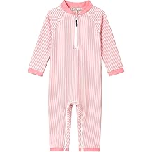 weVSwe Baby Girl Toddler UPF 50+ Rash Guard Swimsuit Sun Protection Beachwear Zipper Bathing Suit 0-3 Years