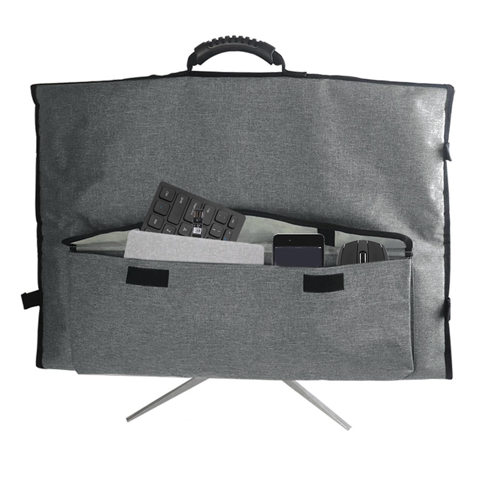 Bolsa protectora para monitor, múltiples bolsillos de almacenamiento