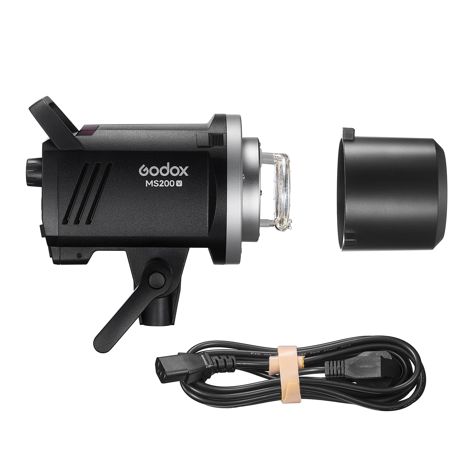 Godox MS200-V Flash de Studio amélioré 200Ws Lumière Stroboscopique GN53 0.1-1.8S Temps de Recyclage 5600 ± 200K Système X sans Fil 2.4G avec Lampe de Modélisation LED 10W Monture Bowens