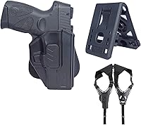 Vista 9 de Tactical Scorpion Gear Slimline - Funda modular de retención de nivel II: solo se adapta a Sig Sauer P320 Carry, M18, subcompacta y compacta