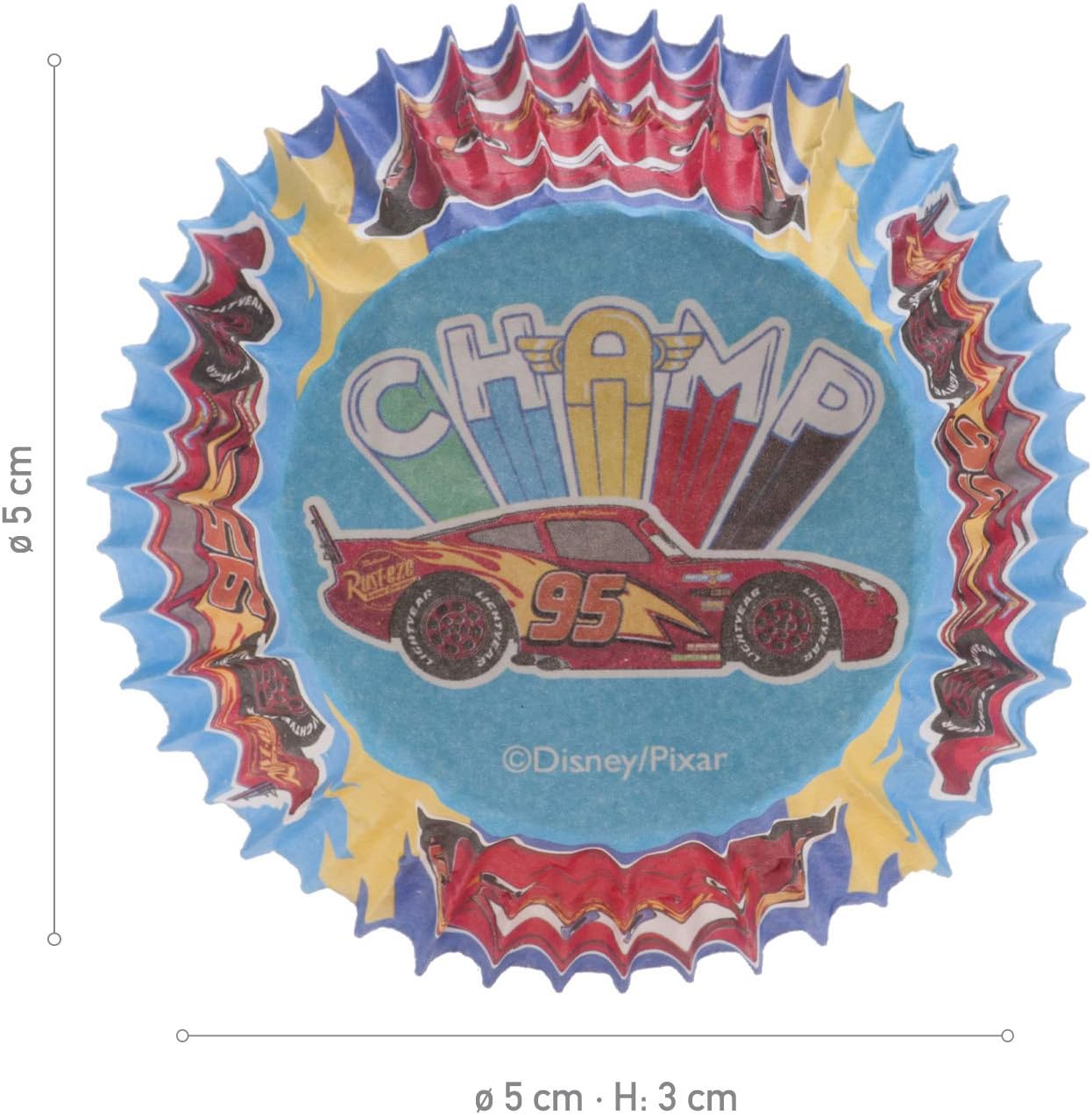 Dekora 339267 Cupcake Cases, Red