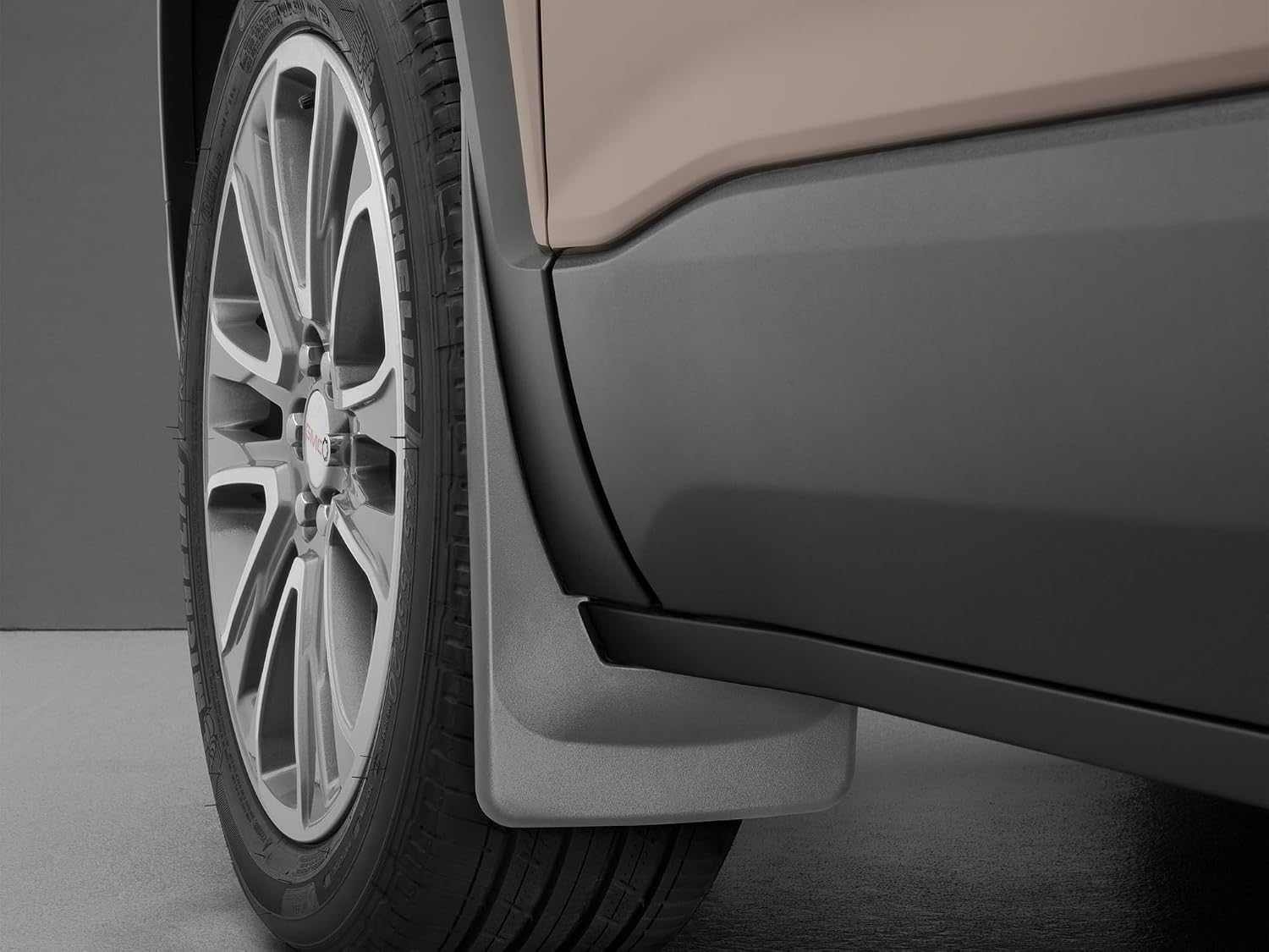 WeatherTech Custom No Drill Splash Guard MudFlaps for GMC Acadia, Front Pair (110067), Black