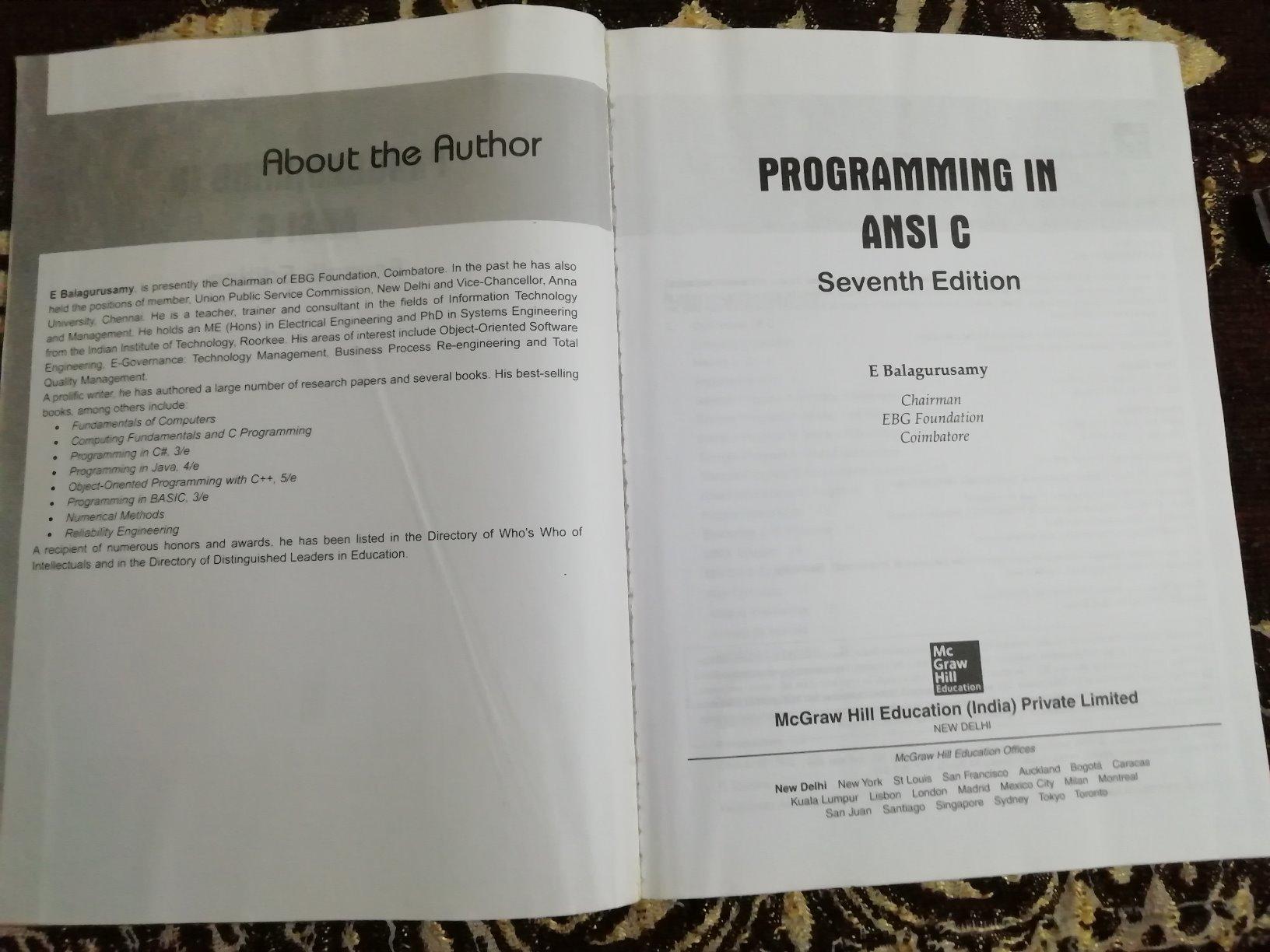 Buy Programming in ANSI C Book Online at Low Prices in India ...