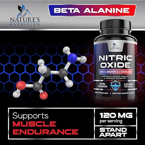 Miniatura 14 de Potenciador de óxido nítrico extra fuerte 3000 mg – L arginina 3 veces más fuerza suplementos de óxido nítrico para hombres y mujeres, citrulina,