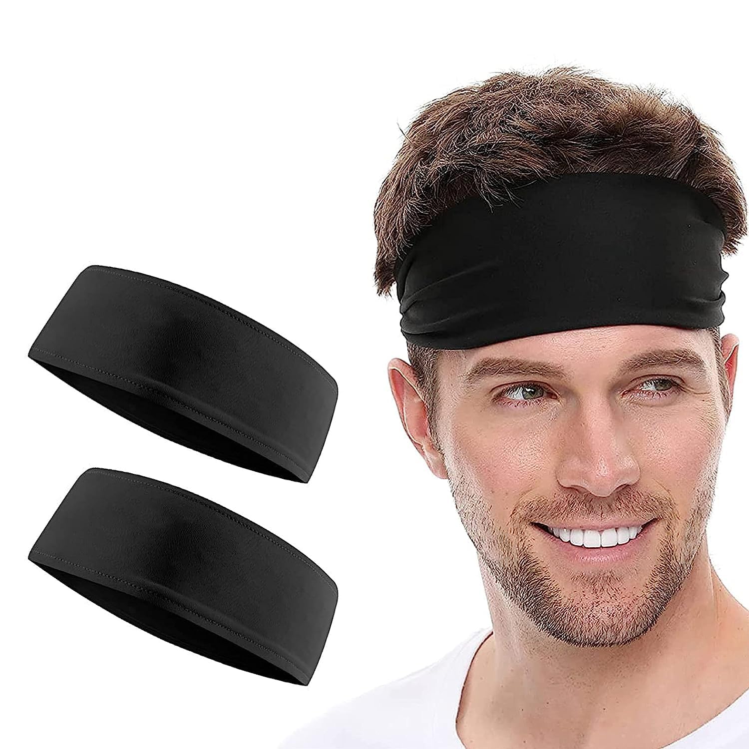 Boldfit Premium Cotton Strapless Headband for Men & Women – Anti-Slip Sports Sweatband for Gym, Tennis, Badminton & Other Sports Unisex Hair Band for Long Hair – Black (Pack of 2) Boldfit Premium Cotton Strapless Headband for Men & Women – Anti-Slip Sports Sweatband for Gym, Tennis, Badminton & Other Sports Unisex Hair Band for Long Hair – Black (Pack of 2)