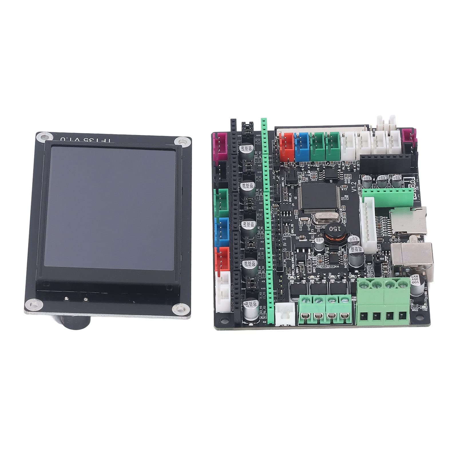 Fafeicy Scheda Madre Stampante 3D con TFT35 Touch Screen, Kit PCB per