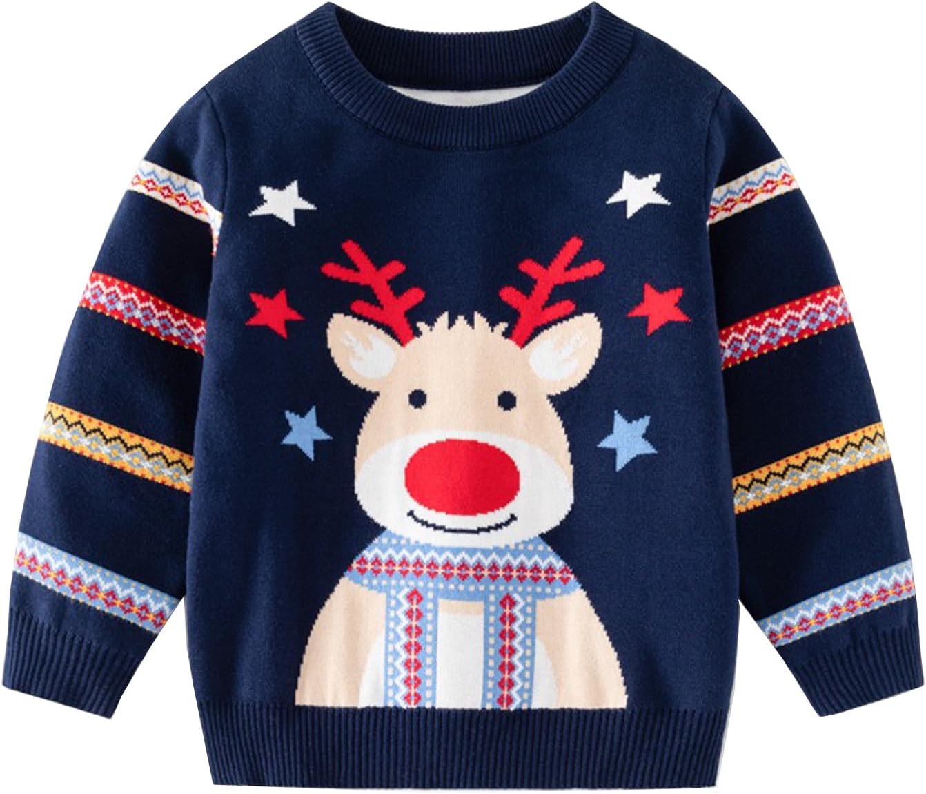 Ugly Christmas Sweater for Girls Funny Xmas Knit Pullover Shirts Kids Child Holiday Jumper Tops Outfit 2-14 Years