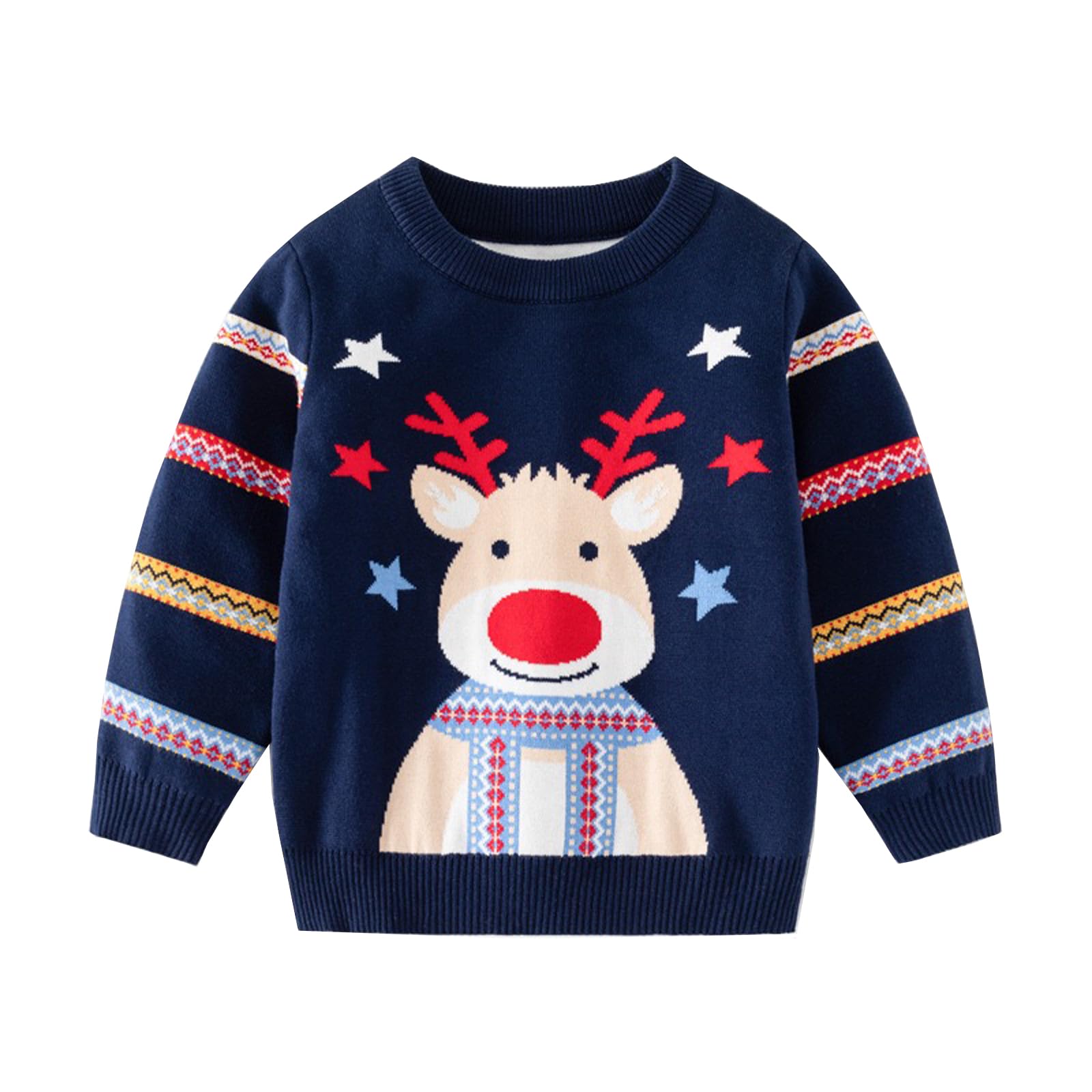Ugly Christmas Sweater for Girls Funny Xmas Knit Pullover Shirts Kids Child Holiday Jumper Tops Outfit 2-14 Years