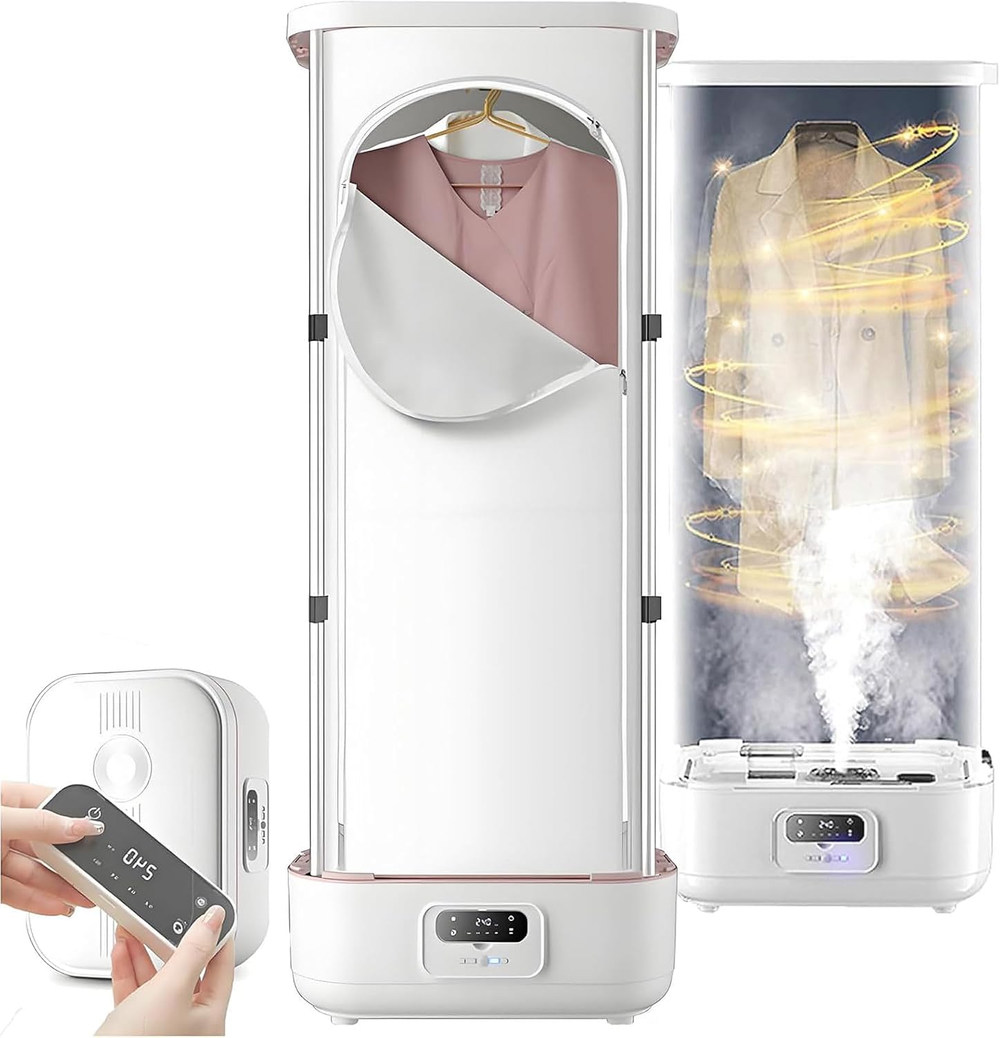 Automatic Steam Closet/Folding Clothes Machine for Clothes & Fabric White,60x45x35cm