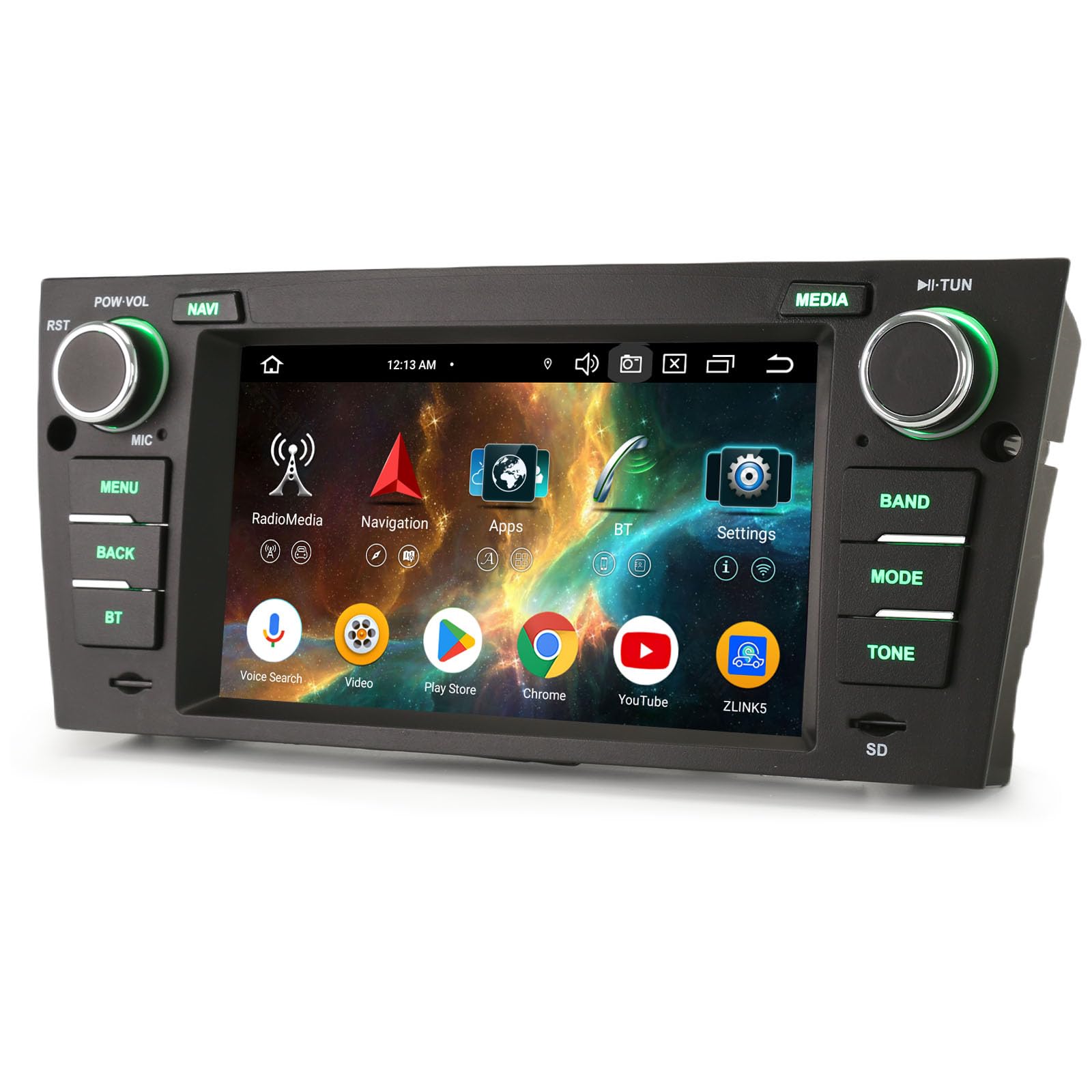 Erisin 8 Kern Android 14 DAB+ Autoradio 4GB+64GB Bluetooth Für BMW 3er E90 E91 E92 E93 M3 mit GPS Navigation Unterstützt Drahtloses CarPlay Android Auto WiFi 4G DSP USB FM RDS Radio 7 Zoll Bildschirm