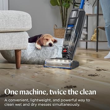 Bissell CrossWave OmniFind Cordless Wet Dry Vacuum Mop with FurFinder Headlights, All-in-One Floor Cleaner with Powerful Suction for Hard Floors and Rugs, 3967F