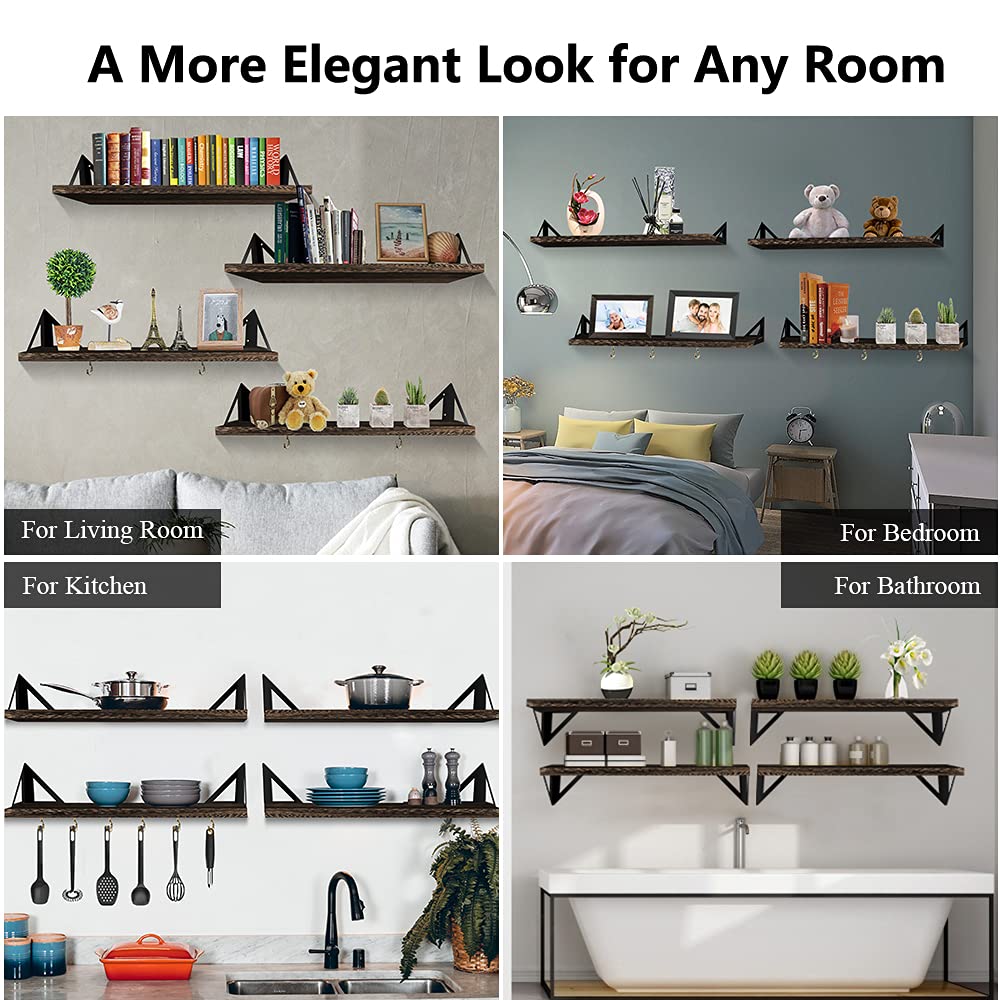 Scaffali In Legno Per Soggiorni - Foto 9