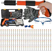 Kit de Pistola de Pinos Pneumática de Ação Direta com 100 Pinos