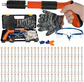 Kit de Pistola de Pinos Pneumática de Ação Direta com 100 Pinos
