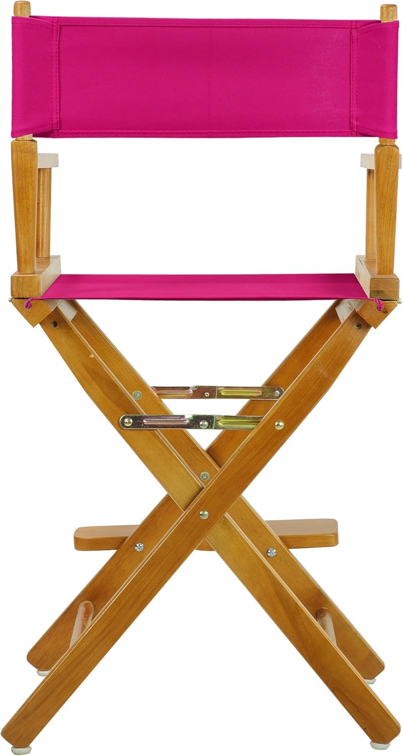 Casual Home 220-05/021-30 Director Chair 24" - Counter Height Honey OakFrame/Magenta Canvas