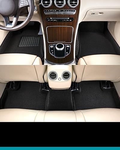 Miniatura 8 de 3D MAXpider Tapete elegante de ajuste personalizado (negro) para Tesla Model Y 2020-2022, juego completo