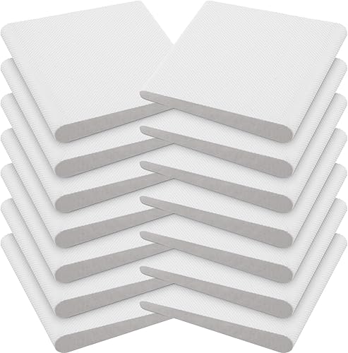 Jetec 14 sellos de esquina de puerta, autoadhesivos, para marco de puerta, burletes para esquinas, almohadilla de espuma para cubrir huecos, parte